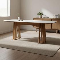 Mesa de Jantar 6 Lugares Madeira MDF Retangular Dalla Costa Mesa de Jantar 6 Lugares Madeira MDF Retangular Dalla Costa