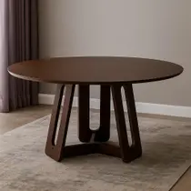 Mesa de Jantar 6 Lugares Redonda Madeira Maciça Cecília Mesa de Jantar 6 Lugares Redonda Madeira Maciça Cecília