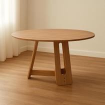 Mesa de Jantar 6 Lugares Redonda Madeira Maciça Cecília