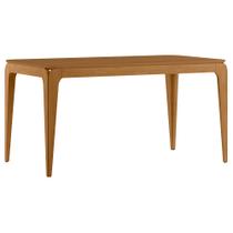 Mesa de Jantar 6 Lugares Retangular 160cm Tampo MDF Claris N01 Ypê - Lyam Decor Mesa de Jantar 6 Lugares Retangular 160cm Tampo MDF Claris N01 Ypê - Lyam Decor