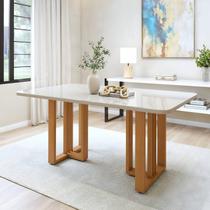 Mesa de Jantar 6 Lugares Retangular Maxi Tampo de Vidro/MDF Bold Mesa de Jantar 6 Lugares Retangular Maxi Tampo de Vidro/MDF Bold