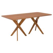 Mesa de Jantar 6 Lugares Tampo MDF 180X90 cm 21672 ORNAR Mesa de Jantar 6 Lugares Tampo MDF 180X90 cm 21672 ORNAR