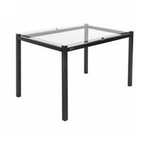 Mesa de Jantar 6 Lugares Tampo Vidro 140cm Mesa de Jantar 6 Lugares Tampo Vidro 140cm