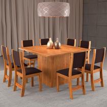 Mesa de Jantar 8 Lugares Alexa Mel/Veludo Barroco - Pnr Móveis