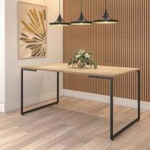 Mesa de Jantar 8 Lugares Industrial Espresso Móveis Marrom/Natura/Preto Mesa de Jantar 8 Lugares Industrial Espresso Móveis Marrom/Natura/Preto