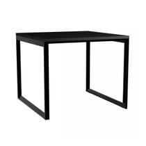Mesa de Jantar 80x80cm Moderna em Estilo Industrial - Base Reforçada e Acabamento Carvalho Mesa de Jantar 80x80cm Moderna em Estilo Industrial - Base Reforçada e Acabamento Carvalho