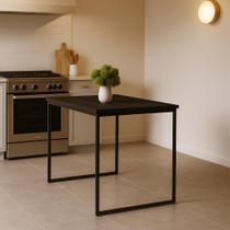 Mesa de Jantar 80x80cm Moderna Industrial - Design Compacto para 4 Lugares em MDF