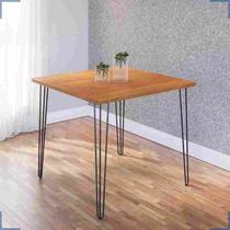 Mesa De Jantar 90 X 90 Mdp Pé De Ferro 4 Lugares Ametista Rede Móveis