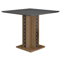 Mesa de Jantar 90cm Ísis Carvalho Grafite Poliman