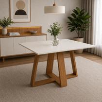 Mesa de Jantar 90cm x 90cm Quadrada para Sala de Jantar Dalla Costa 100% MDF Mesa de Jantar 90cm x 90cm Quadrada para Sala de Jantar Dalla Costa 100% MDF