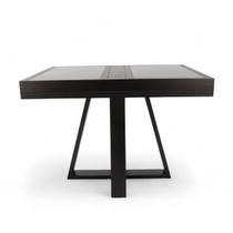 Mesa de Jantar Afrodite Extensível 148cm Tampo de Vidro