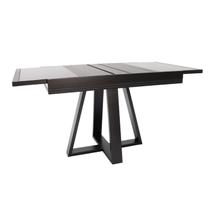 Mesa de Jantar Afrodite Extensível 148cm Tampo de Vidro Preto