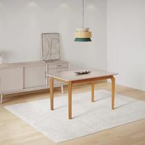 Mesa de Jantar Alegra JCM Movelaria Cinamomo/Off 1,60M Mesa de Jantar Alegra JCM Movelaria Cinamomo/Off 1,60M