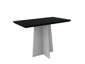 Mesa de Jantar Anitta 1200X800 Off White/Preto - New Ceval