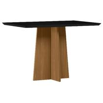 Mesa de Jantar Anitta 120x80 cm com Vidro Ype Preto New Ceval