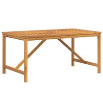 Mesa de jantar ao ar livre VidaXL Solid Acacia Wood Brown 150x90x74cm
