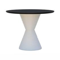 Mesa De Jantar Apollo Tampo Redondo 120 Branco-preto Mesa De Jantar Apollo Tampo Redondo 120 Branco-preto