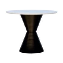 Mesa De Jantar Apollo Tampo Redondo 120 Preto-branco Mesa De Jantar Apollo Tampo Redondo 120 Preto-branco