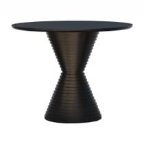 Mesa De Jantar Apollo Tampo Redondo 120 Preto