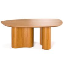 Mesa De Jantar Aracaju Em Formato Orgânico Laminado Cinamomo Design Elegante e Luxuoso