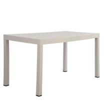 Mesa de Jantar Área Externa Creta Fratini Grande 140 cm (largura) em Polipropileno Nude