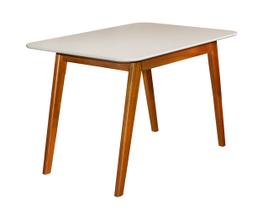 Mesa de Jantar Atlanta 158 cm com Pés em Madeira Maciça