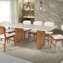 Mesa de Jantar Aurora 180cm x 100cm com Vidro Mesa de Jantar Aurora 180cm x 100cm com Vidro