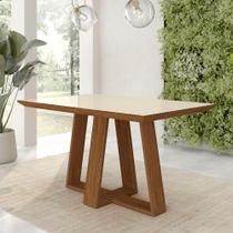Mesa De Jantar Avulsa 1,36m Retangular Espanha Freijó/off - M.a
