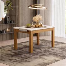 Mesa de Jantar Avulsa 4 Lugares Bellagio 108 cm Cor:Carvalho Off White Mesa de Jantar Avulsa 4 Lugares Bellagio 108 cm Cor:Carvalho Off White