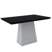 Mesa de Jantar Bárbara 135X90cm Off White/Preto