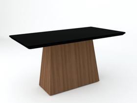 Mesa de Jantar Bárbara 1600X900 Imbuia/Preto - New Ceval