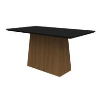 Mesa de Jantar Bárbara 1,60X0,90 Imbuia/Preto New Ceval