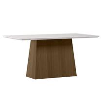 Mesa de Jantar Bárbara 160x90 Tampo em MDF com Vidro - New Ceval