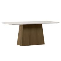 Mesa de Jantar Bárbara 180x90 Tampo em MDF com Vidro - New Ceval