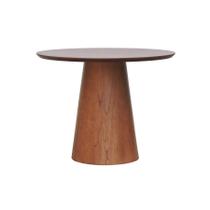Mesa de Jantar Base Cone Laminado Cinamomo Amêndoa Tampo Ø106cm Laminado Cinamomo Mesa de Jantar Base Cone Laminado Cinamomo Amêndoa Tampo Ø106cm Laminado Cinamomo