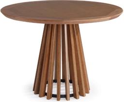 Mesa de Jantar Brisa Tampo Redondo Madeira Verniz Avelã 1,30cm - 50982