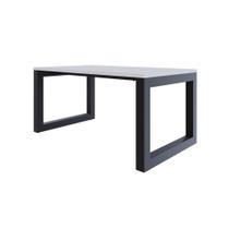 Mesa De Jantar Bronx 160x90x77cm BRMJ9160 Branco Tx - Branco Tx/ Mesa De Jantar Bronx 160x90x77cm BRMJ9160 Branco Tx - Branco Tx/