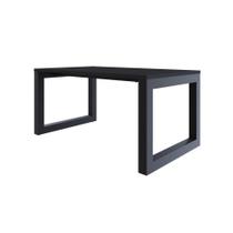 Mesa De Jantar Bronx 160x90x77cm Brmj9160 Preto Tx - Preto Tx/ Mesa De Jantar Bronx 160x90x77cm Brmj9160 Preto Tx - Preto Tx/