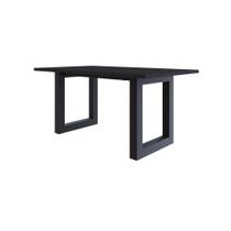 Mesa De Jantar Bronx R 160x90x77cm Brmj9160r Preto Tx - Preto Tx/ Mesa De Jantar Bronx R 160x90x77cm Brmj9160r Preto Tx - Preto Tx/