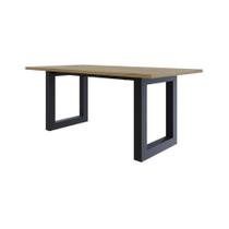 Mesa De Jantar Bronx R 180x90x77cm Brmj9180r Vermont Oak - Vermont Oak/
