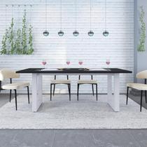 Mesa de Jantar Bronx R 200cm Est.Branca Mesa de Jantar Bronx R 200cm Est.Branca