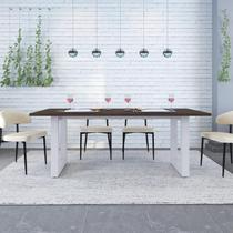 Mesa de Jantar Bronx R 200cm Est.Branca Mesa de Jantar Bronx R 200cm Est.Branca