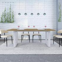 Mesa de Jantar Bronx R 200cm Est.Branca Mesa de Jantar Bronx R 200cm Est.Branca