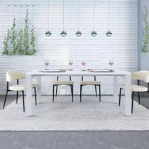 Mesa de Jantar Bronx U 180cm Est.Branca