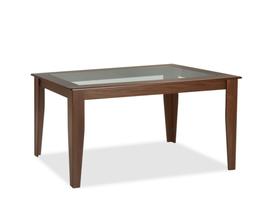 Mesa de Jantar Canadá 1,50m Madeira Maciça Vidro Fumê Weihermann - Capuccino