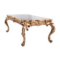 Mesa De Jantar Classica Colonial Entalhes Artesanal Fol Ouro