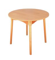 Mesa De Jantar Colonial Brisa Rústica 80cm Redonda em Madeira e Tampo em MDF com Revestimento BP