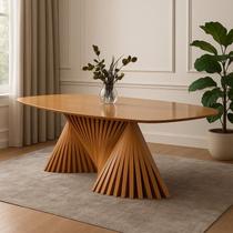 Mesa de Jantar com Base Escultural 2,20x1,10 Opala Harmonia Mesa de Jantar com Base Escultural 2,20x1,10 Opala Harmonia