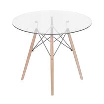 Mesa de Jantar com Tampo em Vidro 50x50cm DKR Mesa de Jantar com Tampo em Vidro 50x50cm DKR