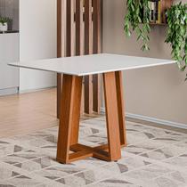 Mesa de Jantar com Vidro 4 Lugares Multimóveis CR50241 Mesa de Jantar com Vidro 4 Lugares Multimóveis CR50241